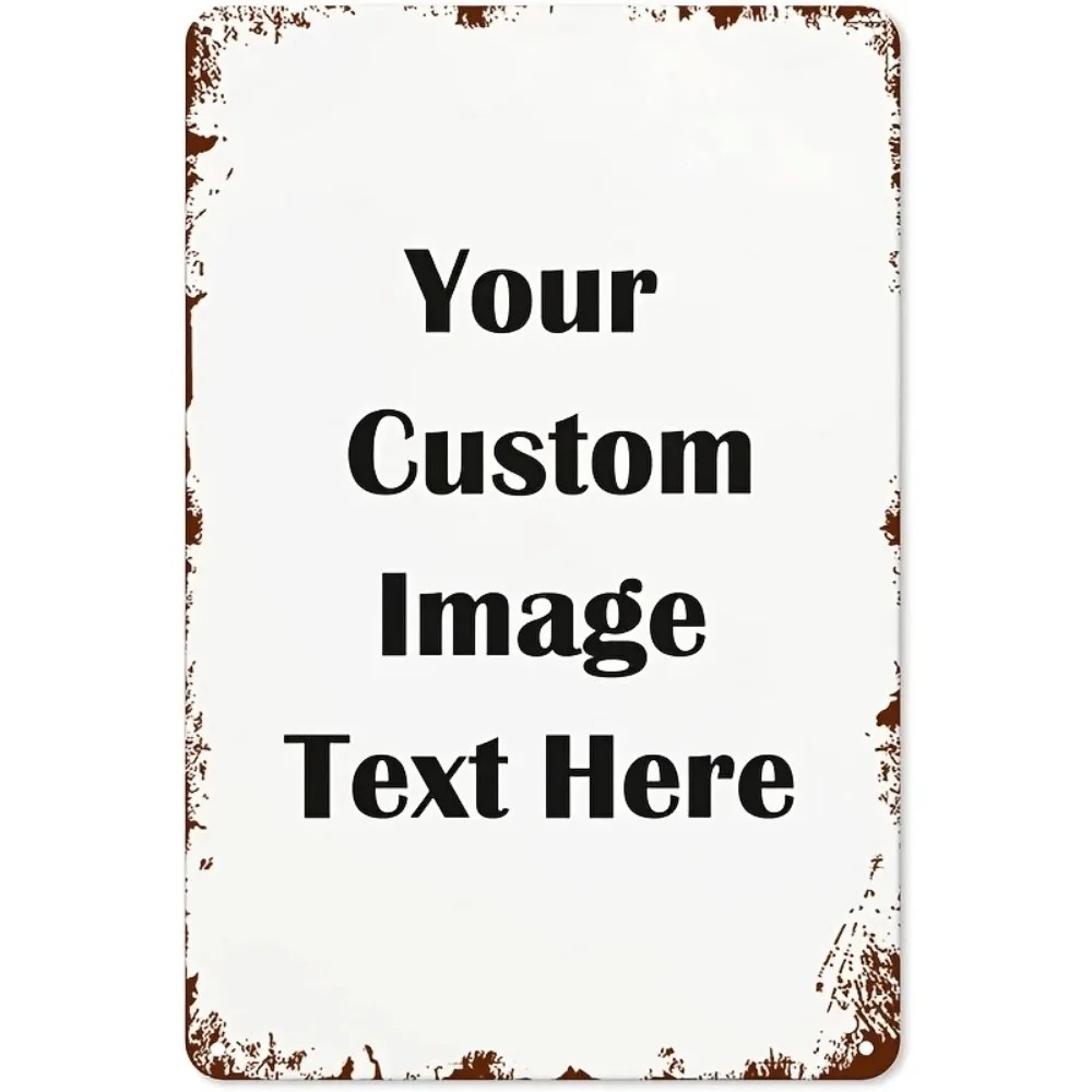 1個入り 2Dフラット防水素朴なカスタム写真メタルウォールサ - Outdoor Furniture Metal のレビューと価格