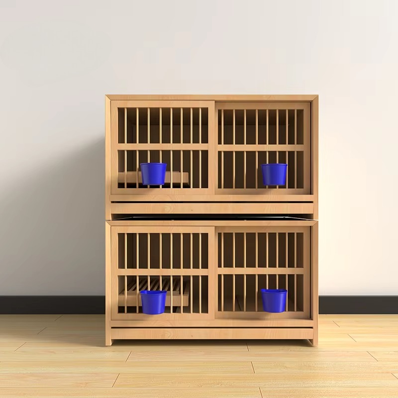 高級無垢材屋外鳩飼育ケージ、プッシュアップ式格子柄、広々とし - Outdoor Furniture Luxury のレビューと価格